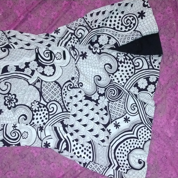 Vtg 1960s paisley mod mini dress - Picture 3 of 16